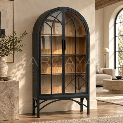 Arched Glass Cabinet - scene