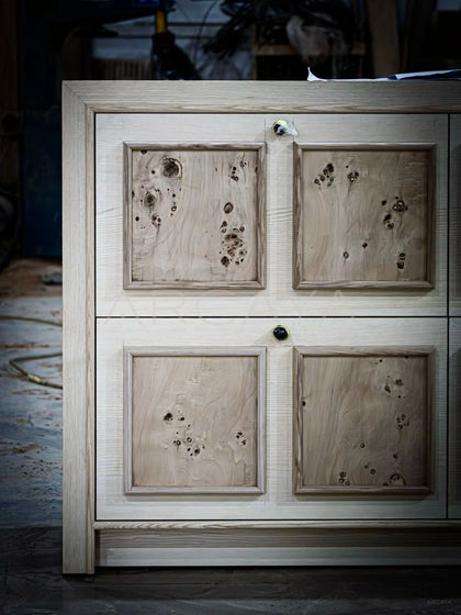 Mid Century Storage Cabinet Unfinished - detail