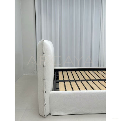 Designer Fabric Bed - scene