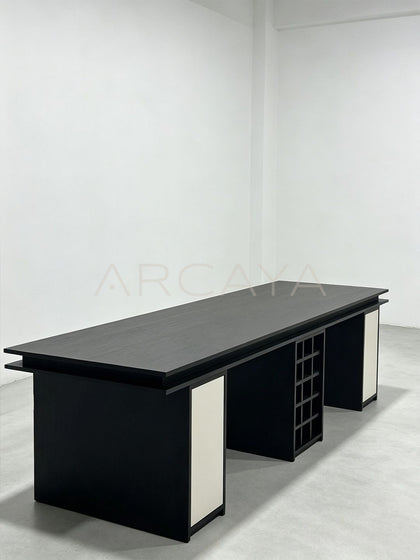 Dining Table Wine Cabinet Two In One - scene