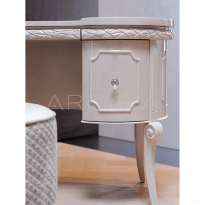 Cream White Classical Desk - scene