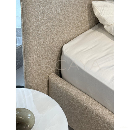Minimalist Cotton Linen Bed - scene