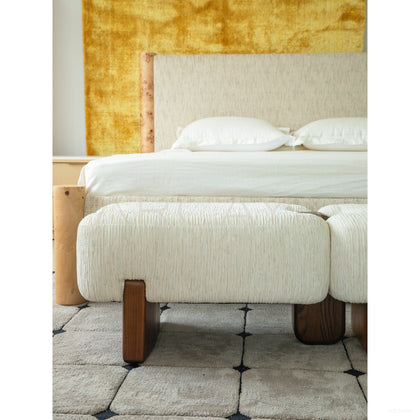 Lotus Root Modular Upholstered Bench - scene