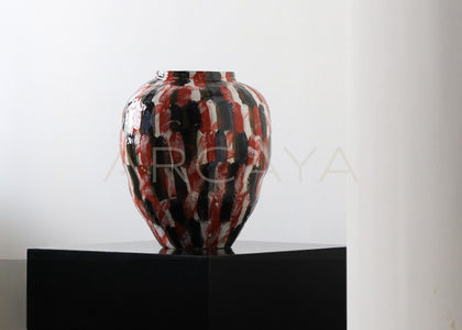 Jingdezhen Large Floor Art Jar Vase - scene