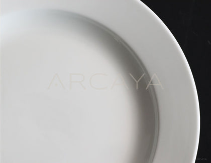 Sunxun Collab White Porcelain Pasta Plate - scene