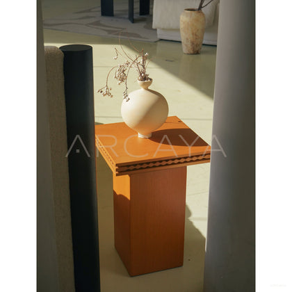 Dio Oak Moss Side Table - scene