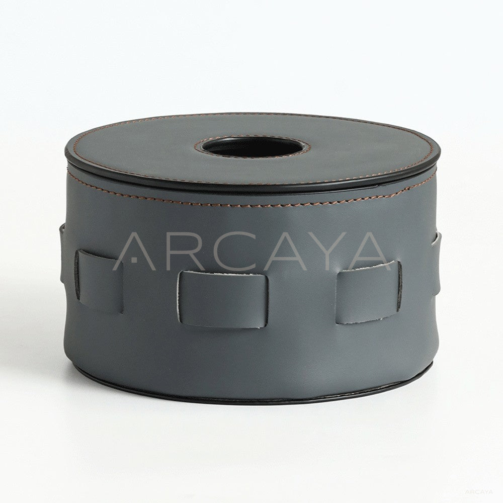 Handmade Leather Tissue Box - main