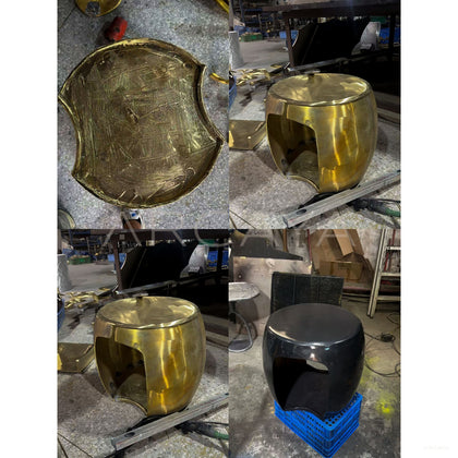 Old Money Brass Side Table Collection - scene