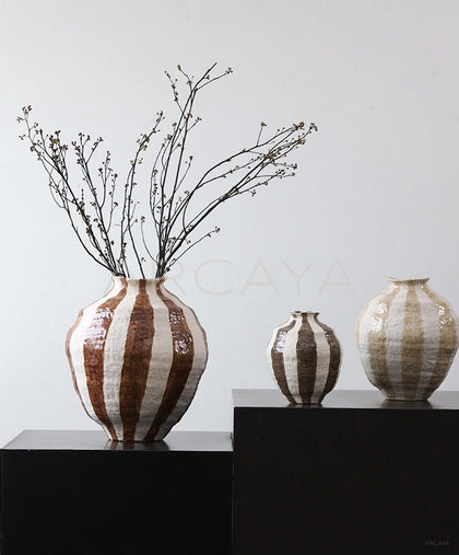 Wabi Sabi Chinese Floor Jar Vase - scene