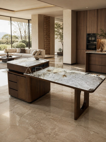 Daze Crystal Pandora Stone Island Table - scene