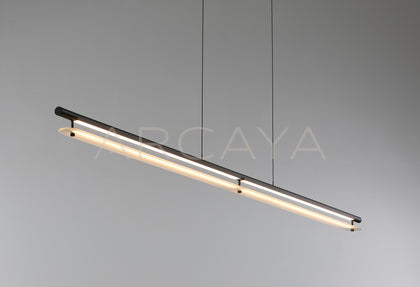 Linear Thin Glass Sheet Pendant Light 80517 - scene
