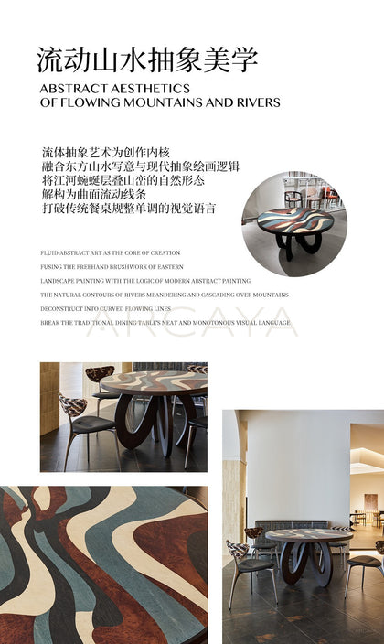 Flowing Symbiotic Art Round Table - scene