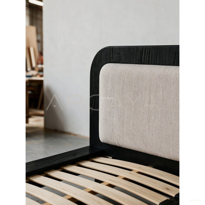 Iva Wabi Sabi Solid Wood Bed - scene