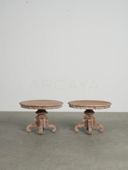 Wabi Sabi Distressed Side Table - scene