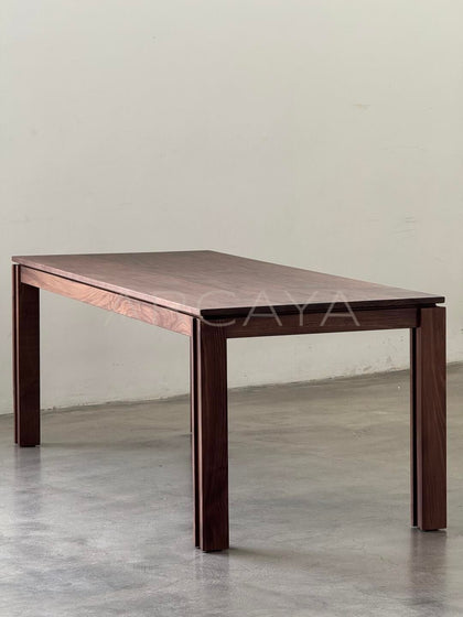Black Walnut Chunky Table - scene