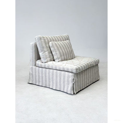 Striped Sectional Sofa - scene