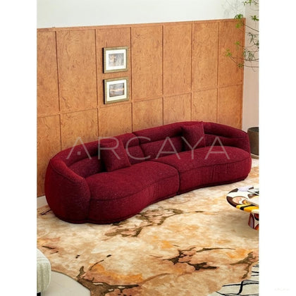 Jeaek Chiman Wine Red Sofa - scene