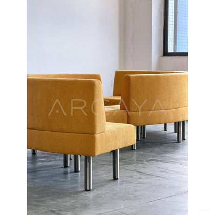 Curved Corner Sofa - scene