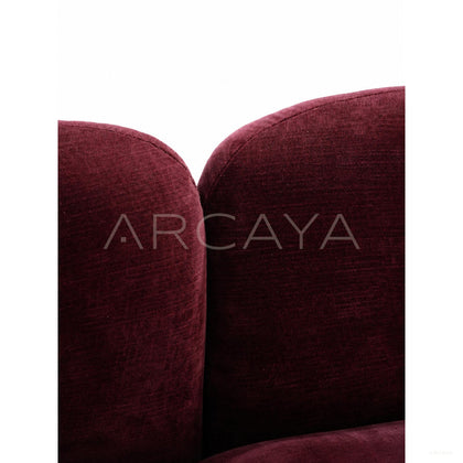 Retro Romantic Curved Sofa - scene