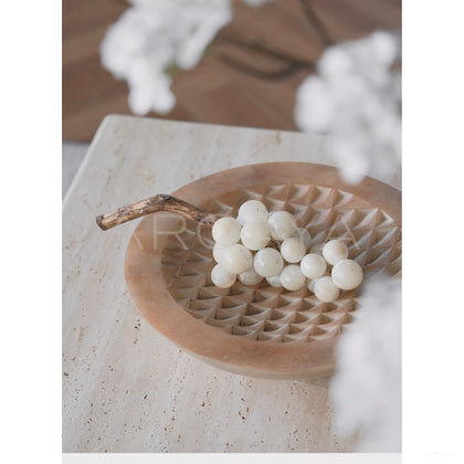 Dual Texture Jade Grapes Decor — Decorative Objects - scene