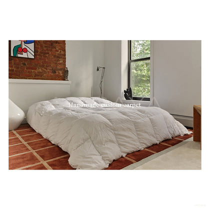 Terracotta Fine Check Patchwork Rug Dsm P014 C02 - scene