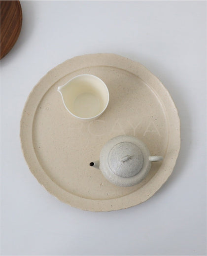 Handmade Stoneware Tea Set - scene