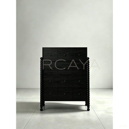 Hawser Oak Tall Dresser — Storage - scene