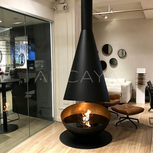 Cone Hanging Bio Ethanol Fireplace - main