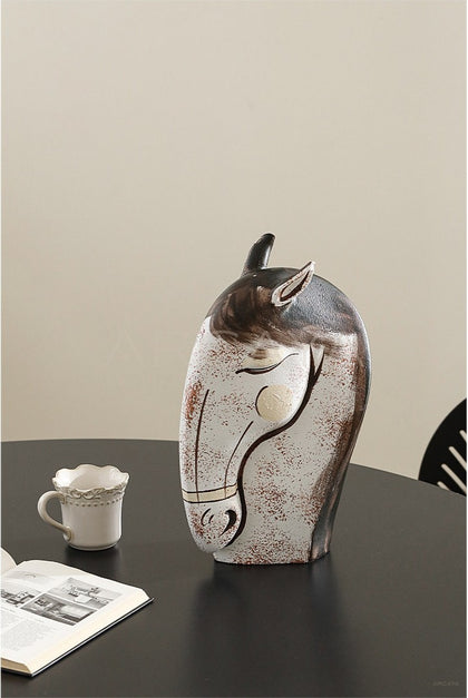 Horse Ornament Wine Cabinet Decor - scene