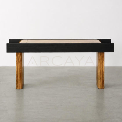 Ravenne Sculptural Solid Wood Console Table - main