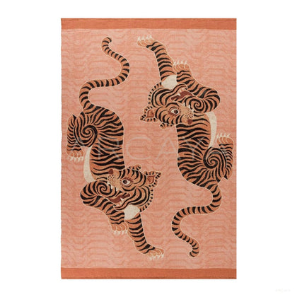 Tiger Stripe Totem Art Rug - scene