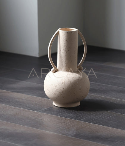 Black Double Ear Art Vase - scene