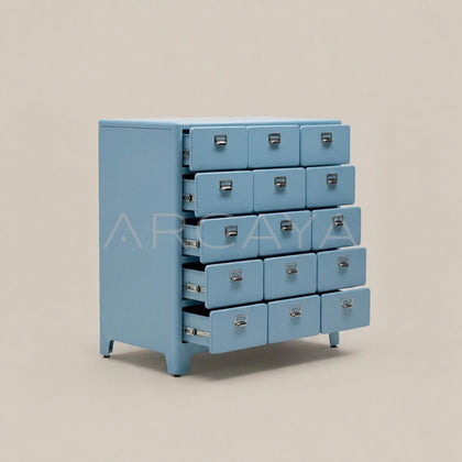 Milk Blue Fifteen Compartment Chest - main