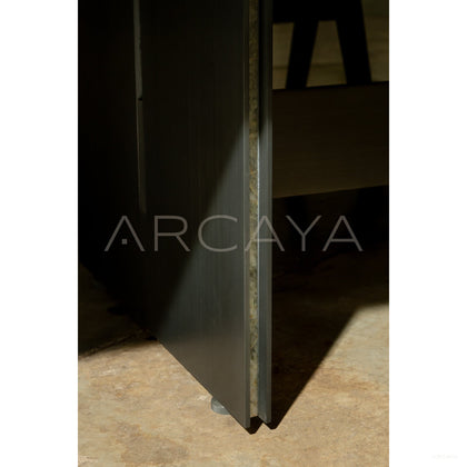 Aston Natural Stone Long Dining Table - scene