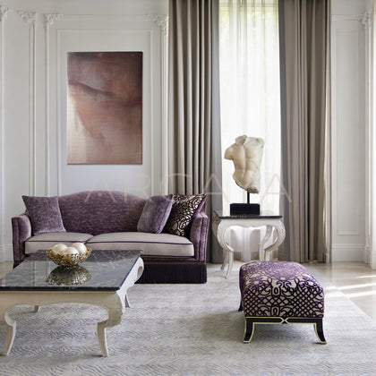 Purple Velvet Italian Sofa - main