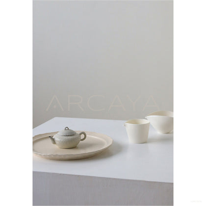 Handmade Stoneware Tea Set - scene
