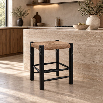 Latitude Woven Stool - scene