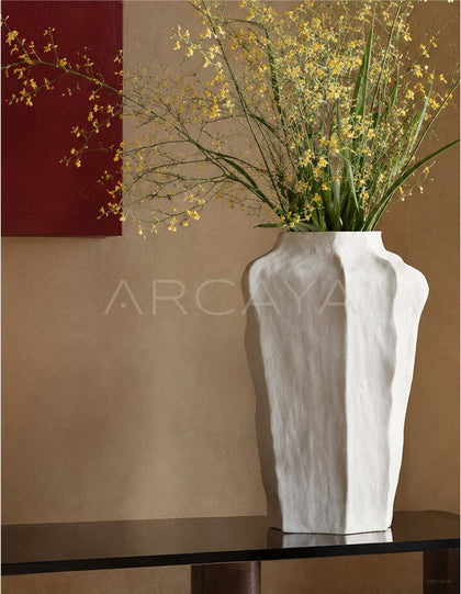 Plain Edge Hand Pinched Ceramic Vase - scene