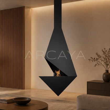 Timothy Hanging Fireplace - scene