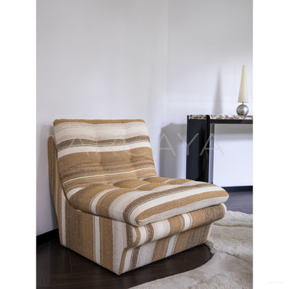 Wabi Sabi Striped Lazy Chair - scene