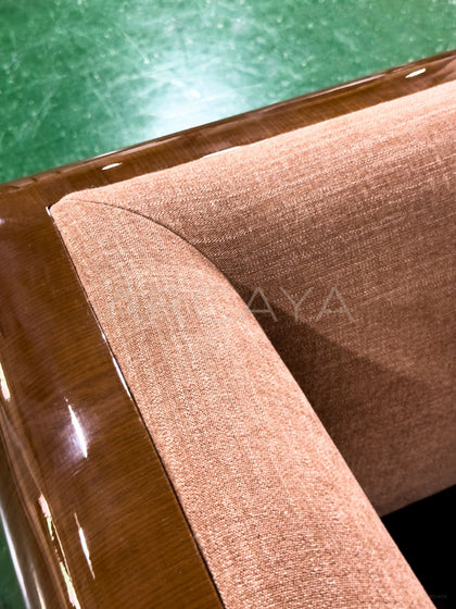 Solid Wood Frame Vintage Pattern Sofa - detail