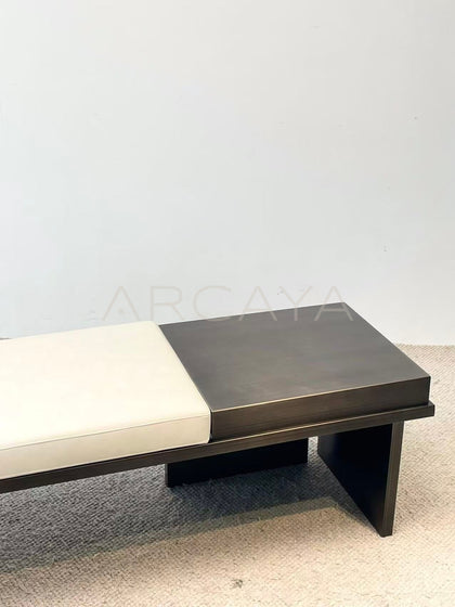 Modern Minimalist Bed End Bench - detail