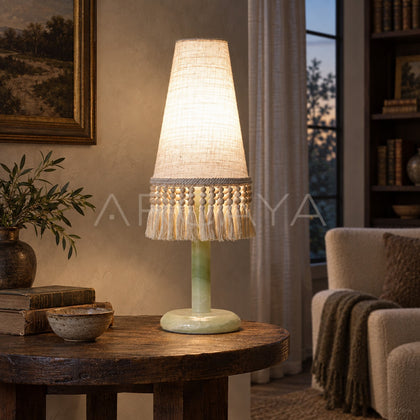 Aston Woven Shadow Lamp — Table Lighting - scene