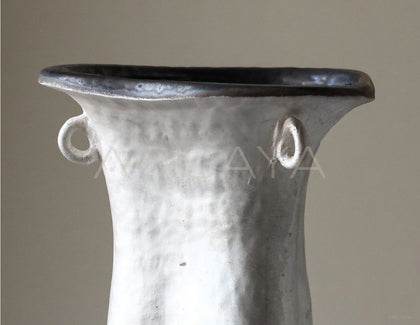 Dadan Silver Glaze Handmade Ceramic Vessel - scene
