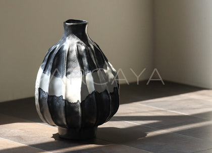 Hand Thrown Wabi Sabi Ceramic Vase - scene