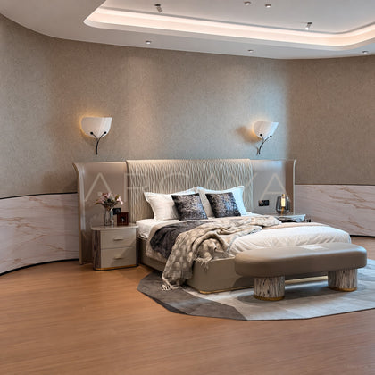 Wide Headboard Queen Bed - main