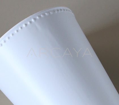 Mid Century White Ceramic Vase - scene