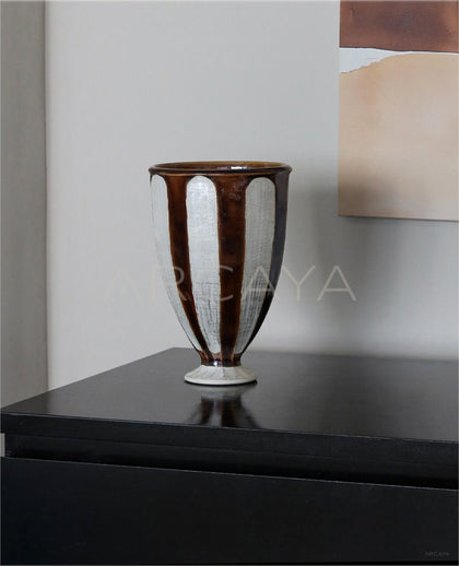 Dadan Silver Glaze Jingdezhen Wide Mouth Vase - scene