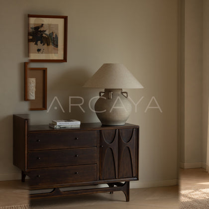 Clay Pot Lamp — Table Lighting - scene