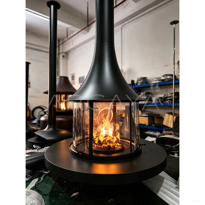 Suspended Fireplace For Retail Space - scene